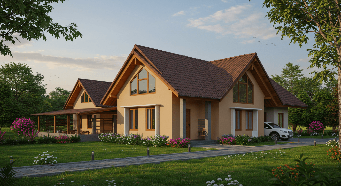 2BHK & 3BHK House Design Plan in Village