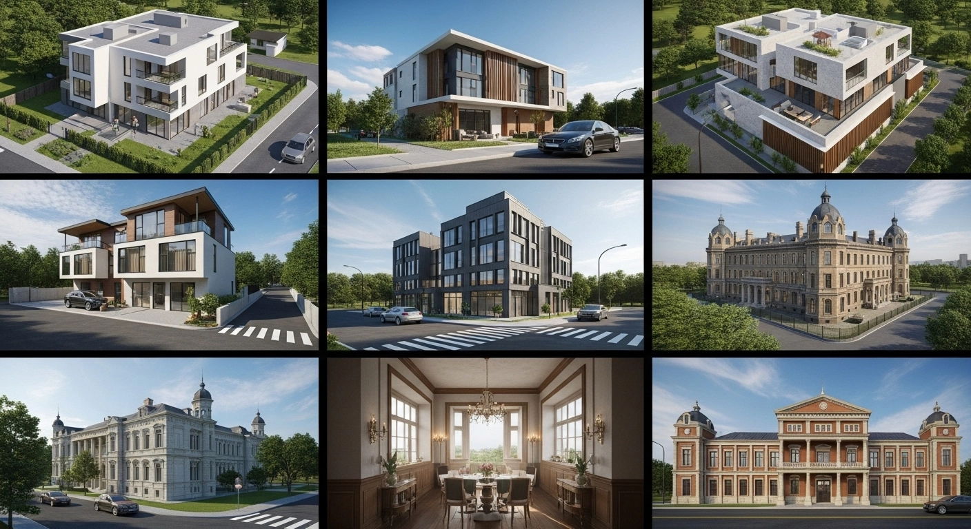 Architectural Plan Rendering